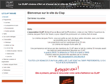 Tablet Screenshot of clap-tarare.fr